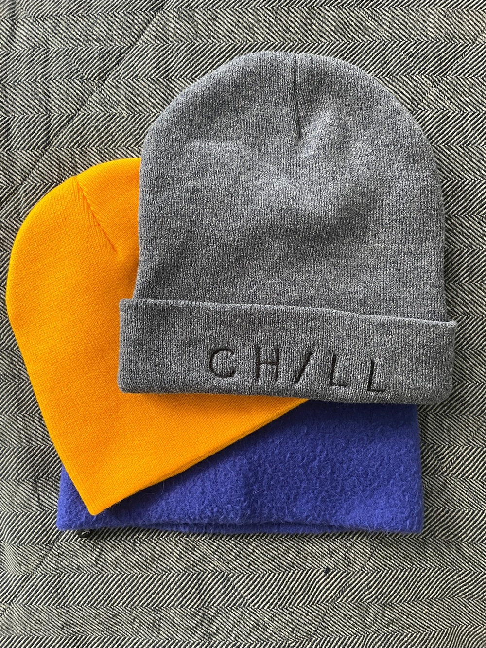 Women’s Winter Bundle- Turtle Fur Neck Wrap, CH/LL Grey Beanie & Orange Beanie